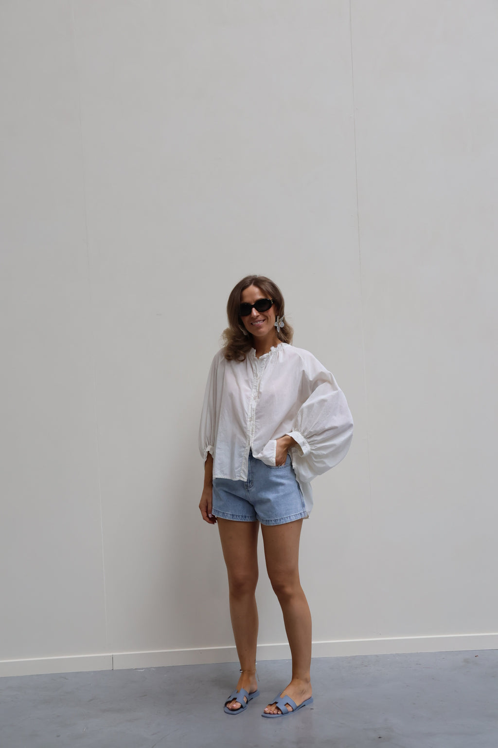 Lotte short light denim