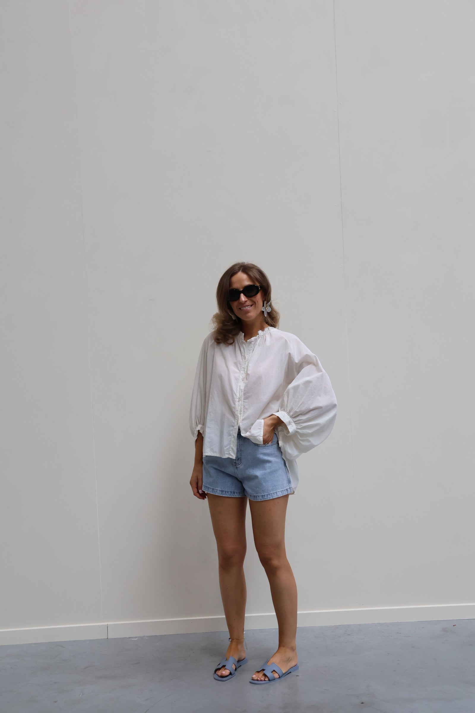 Lotte short light denim