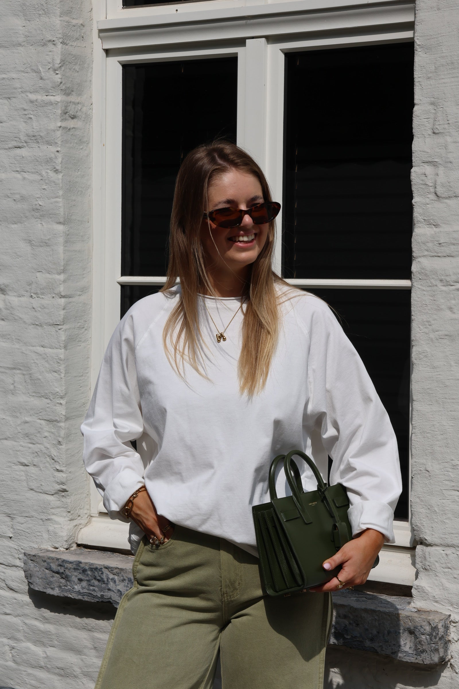 Gulia oversized longsleeve wit