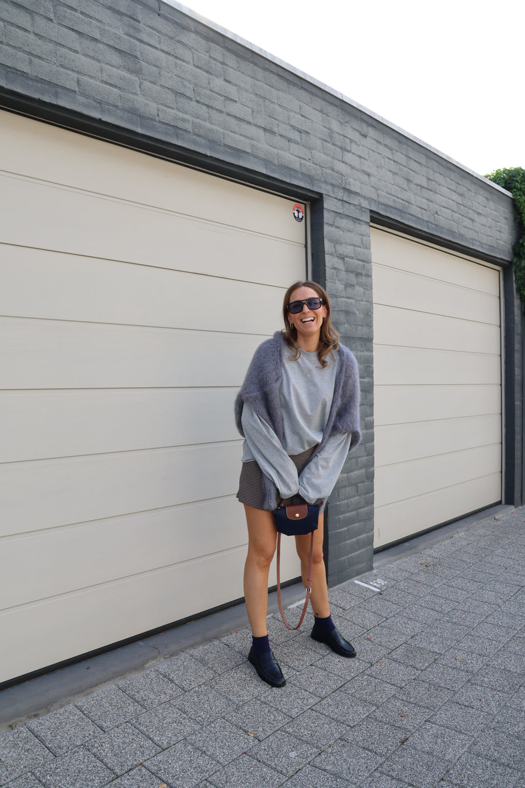 Annabel oversized longsleeve grijs