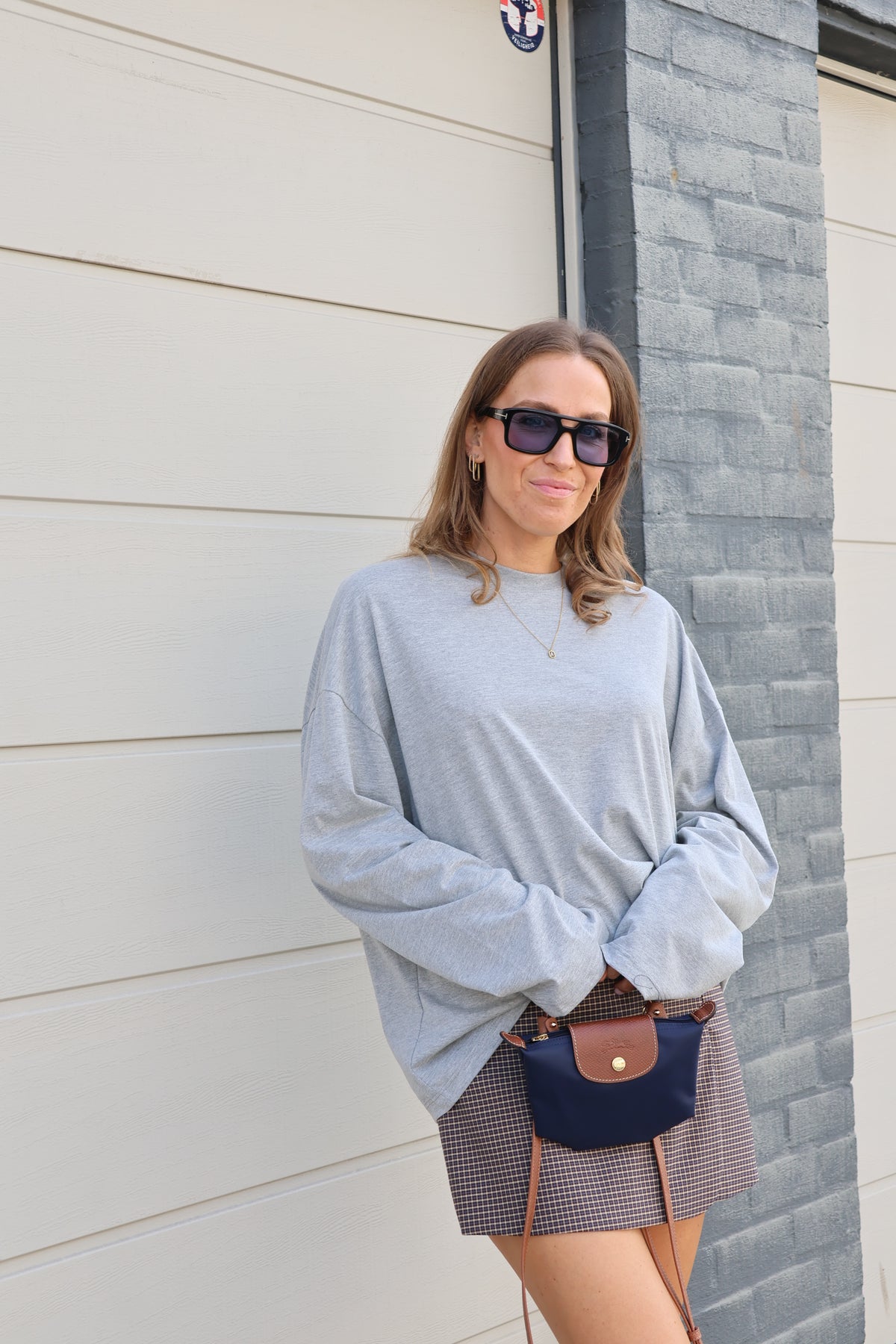 Annabel oversized longsleeve grijs