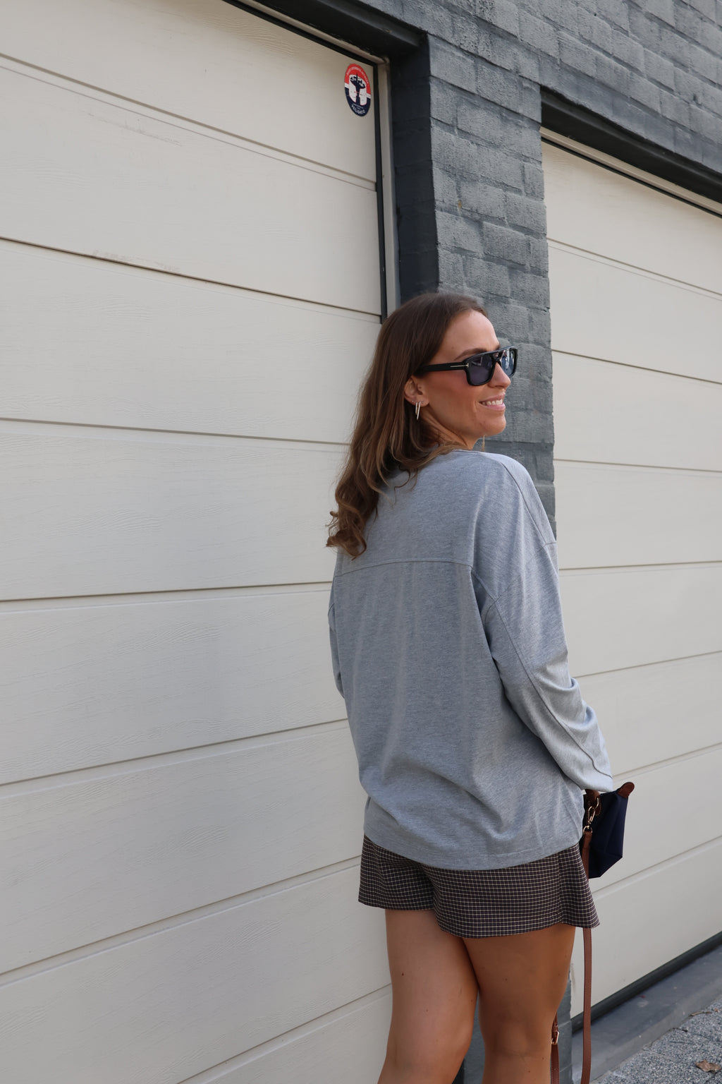 Annabel oversized longsleeve grijs