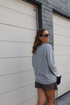Annabel oversized longsleeve grijs