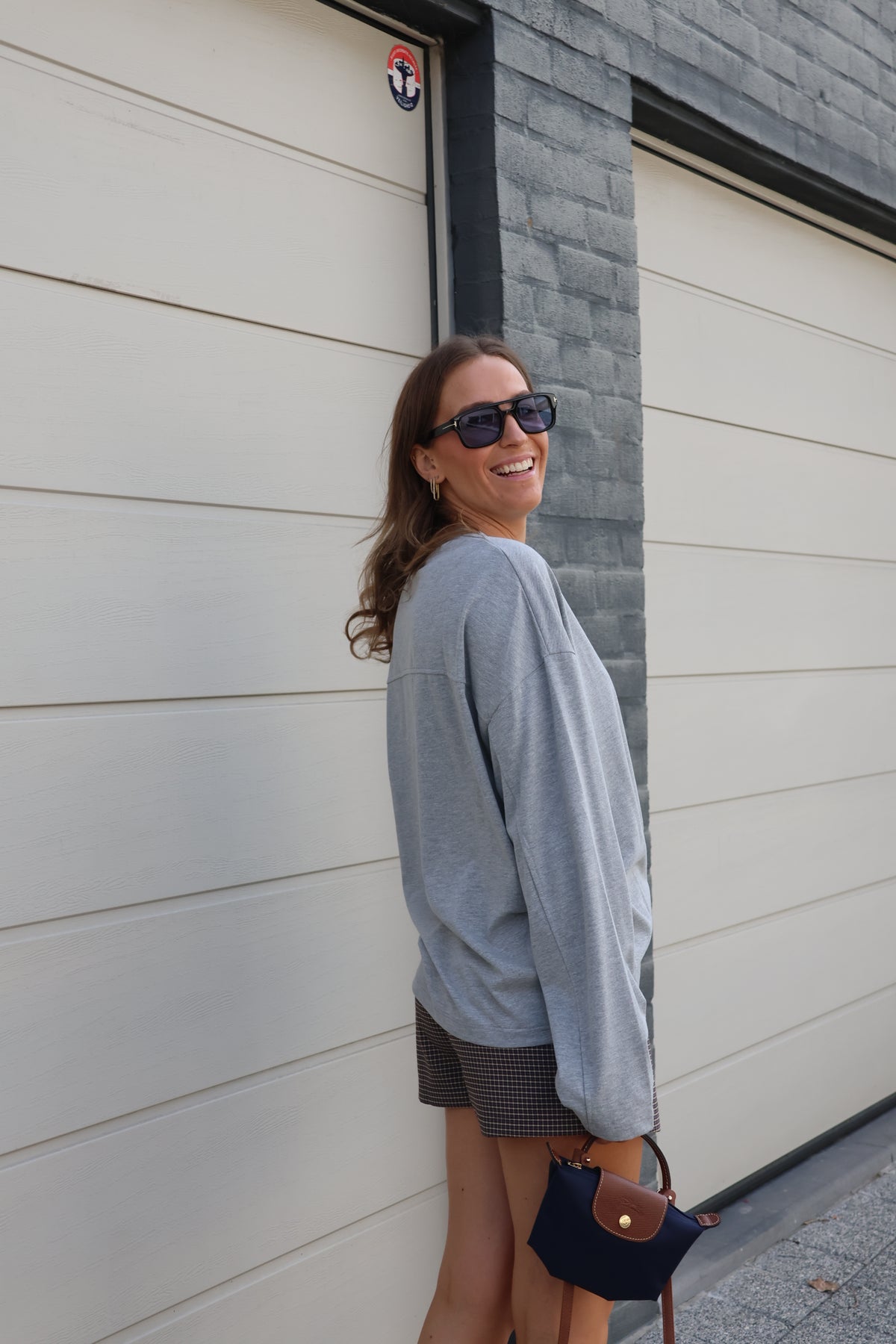 Annabel oversized longsleeve grijs