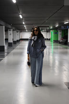 Agnes geruit hemd blauw