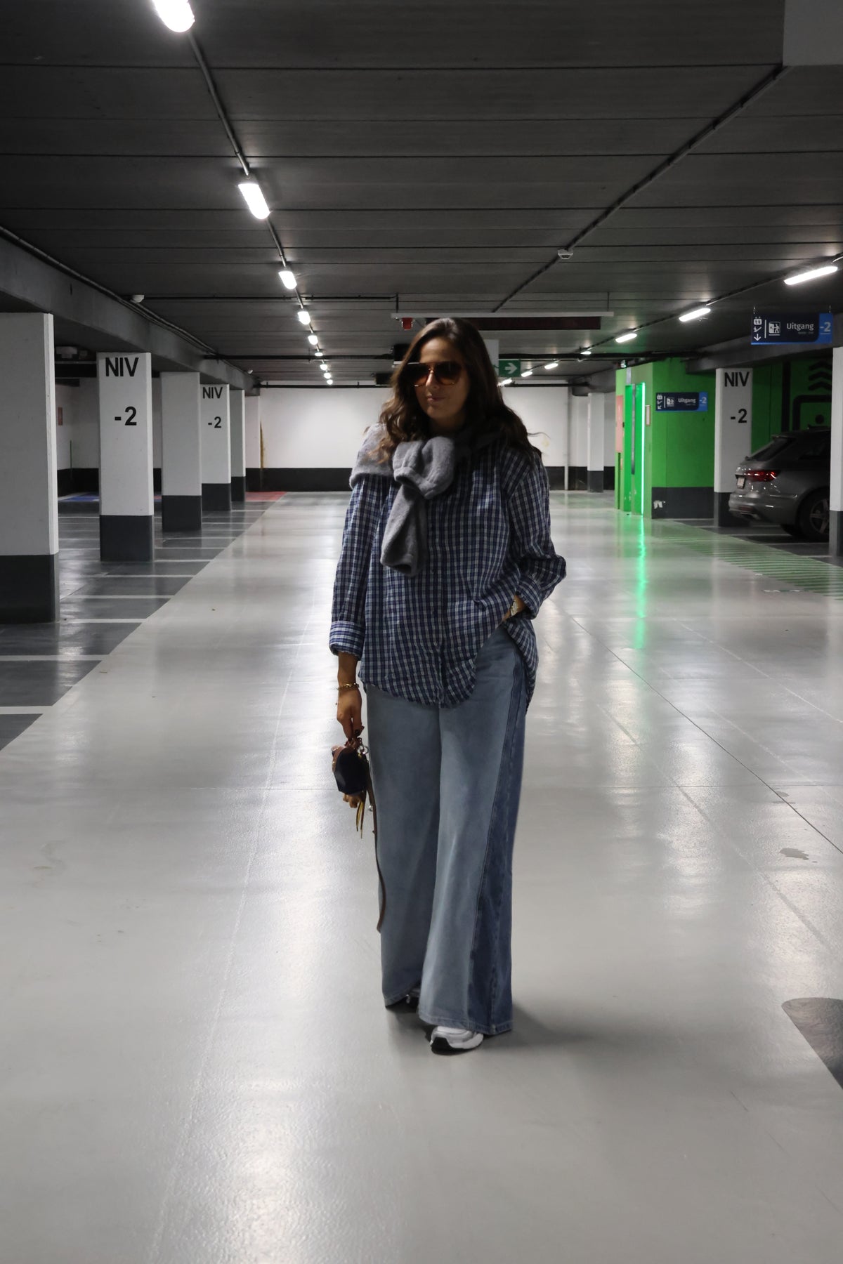 Agnes geruit hemd blauw