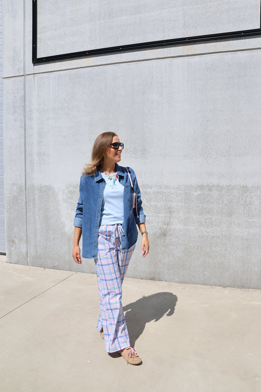 Willa geruite multicolour broek