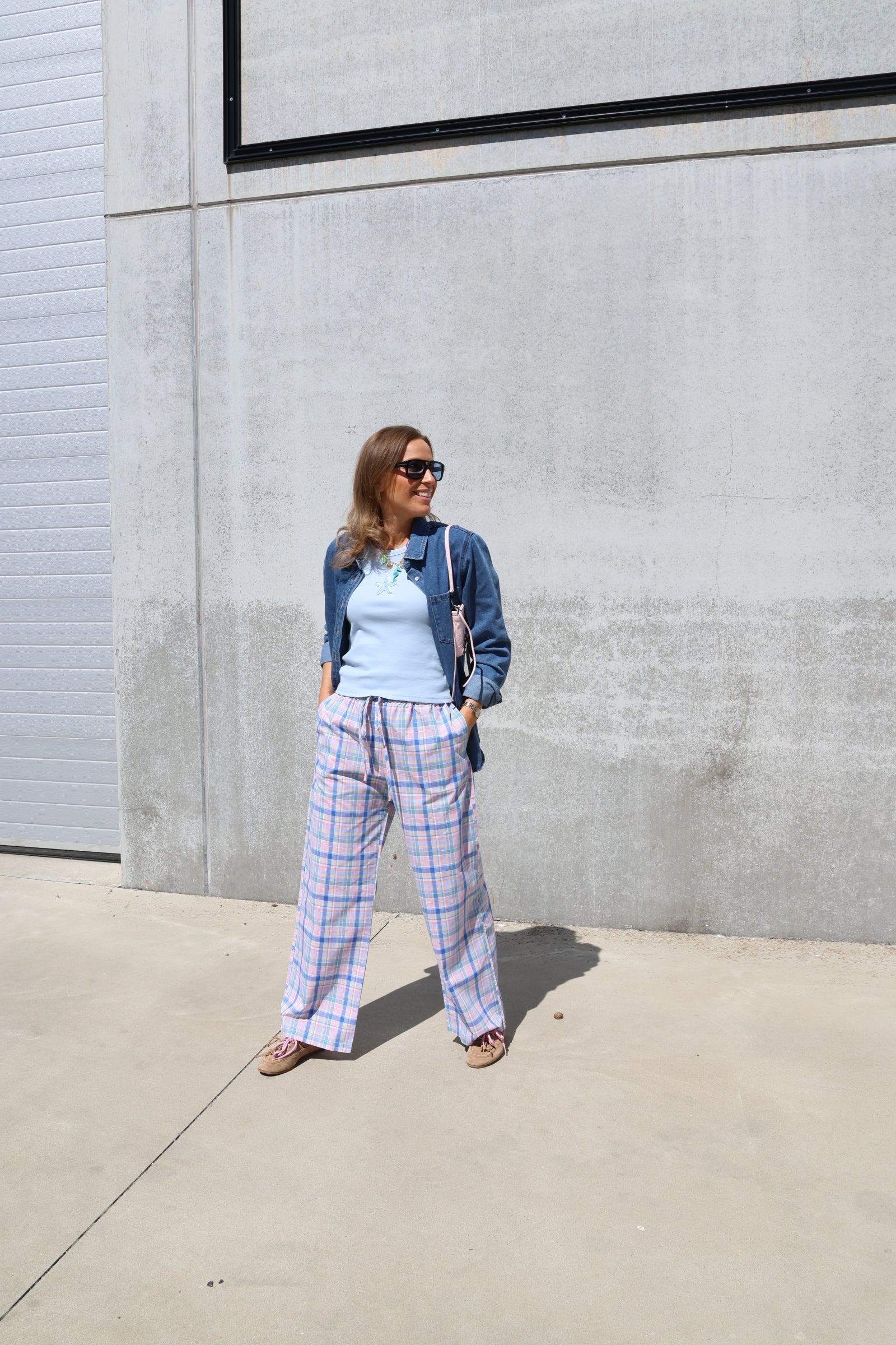 Willa geruite multicolour broek