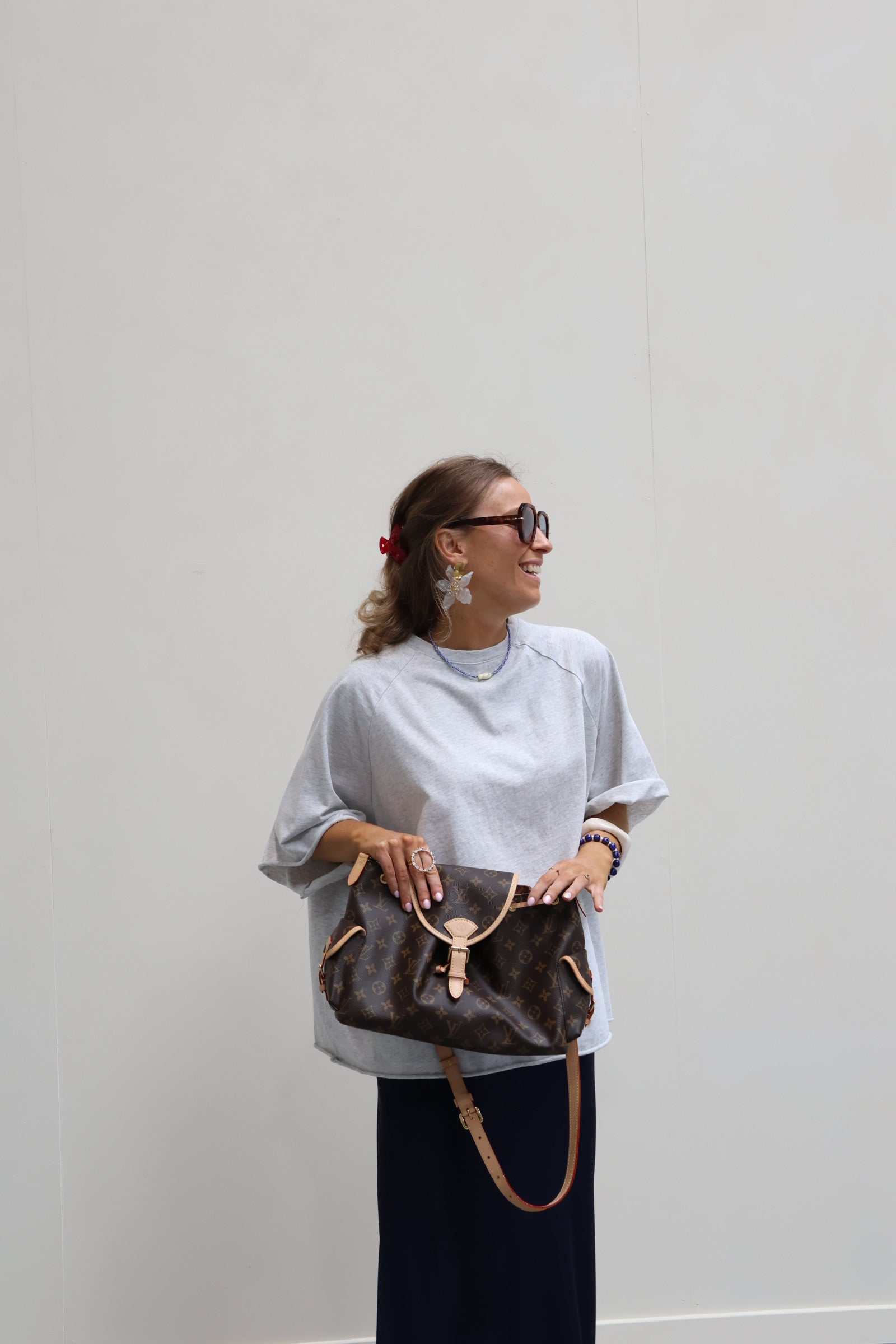 Gulia oversized T-shirt grijs