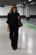 Zarah wide leg jeans dark denim