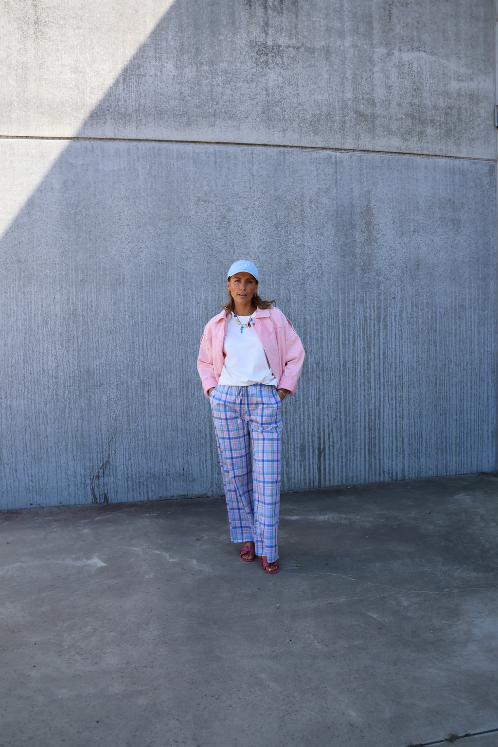 Willa geruite multicolour broek