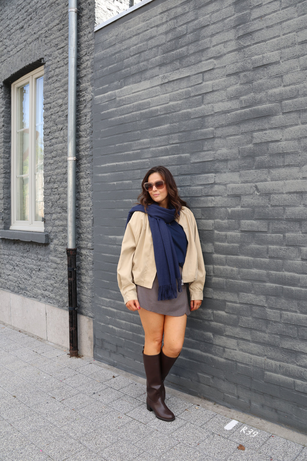 Boxy longsleeve marine