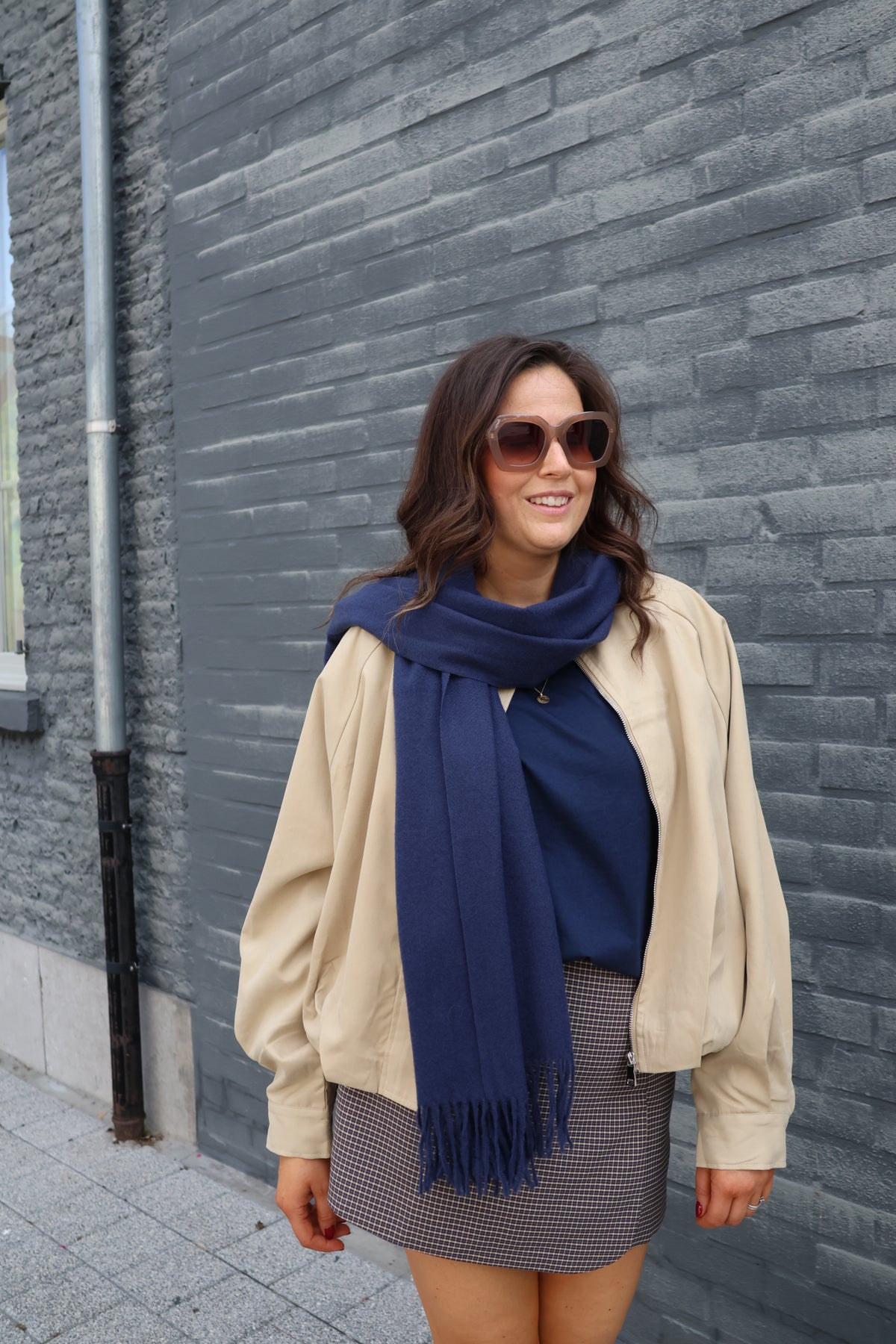 Tirza sjaal blauw
