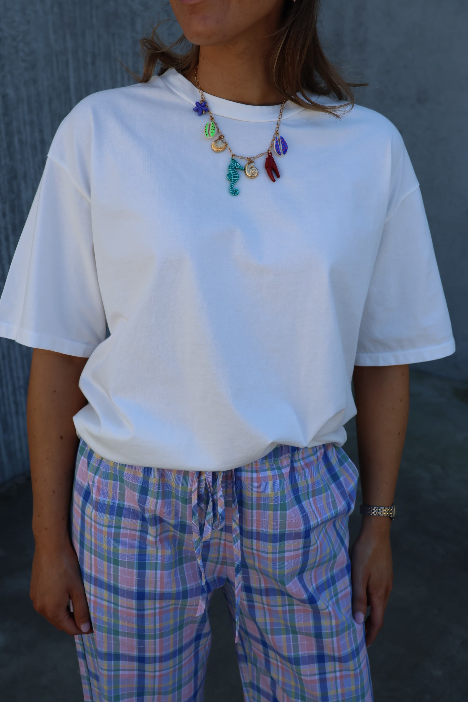 Boxy T-shirt wit