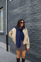 Boxy longsleeve marine