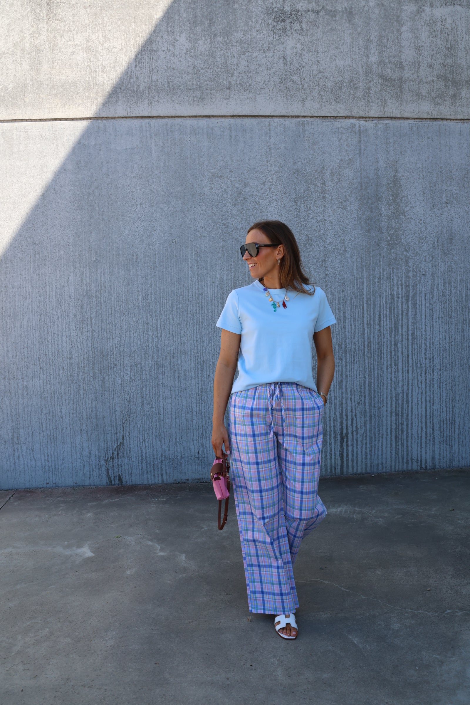 Willa geruite multicolour broek