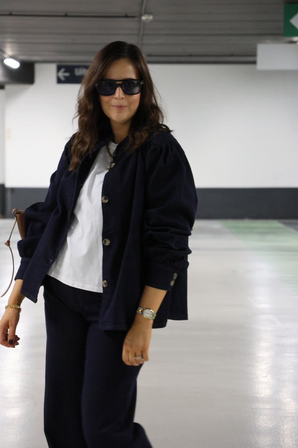 Zarah oversized jeans jasje dark denim
