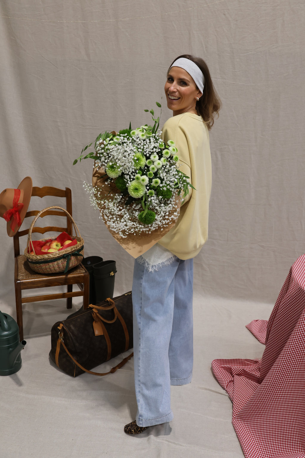 Ivy asymmetrical lace top offwhite