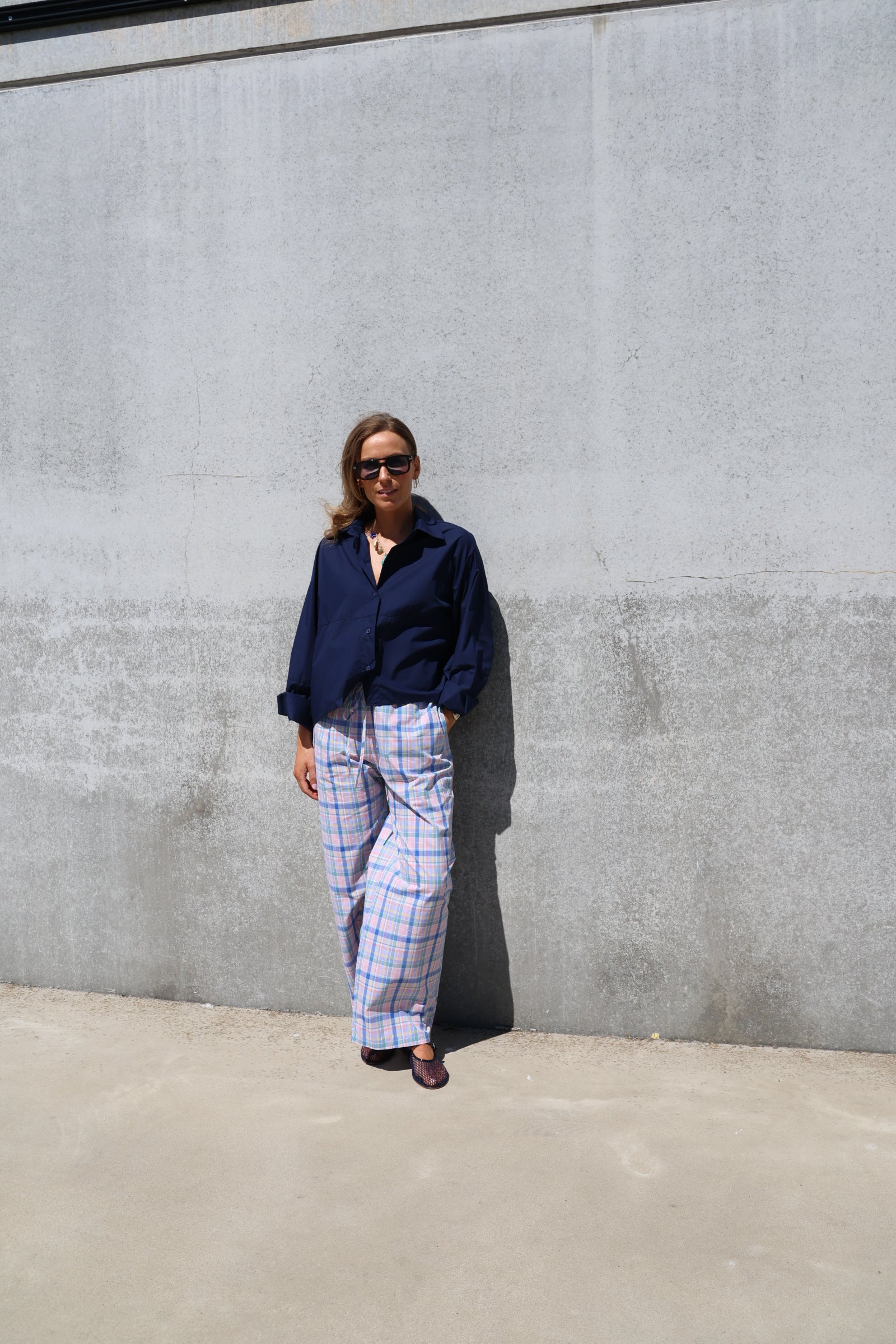 Willa geruite multicolour broek