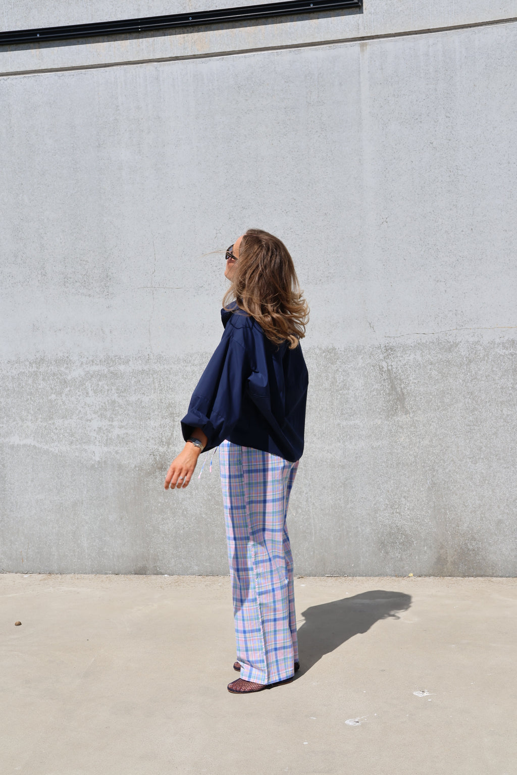 Willa geruite multicolour broek