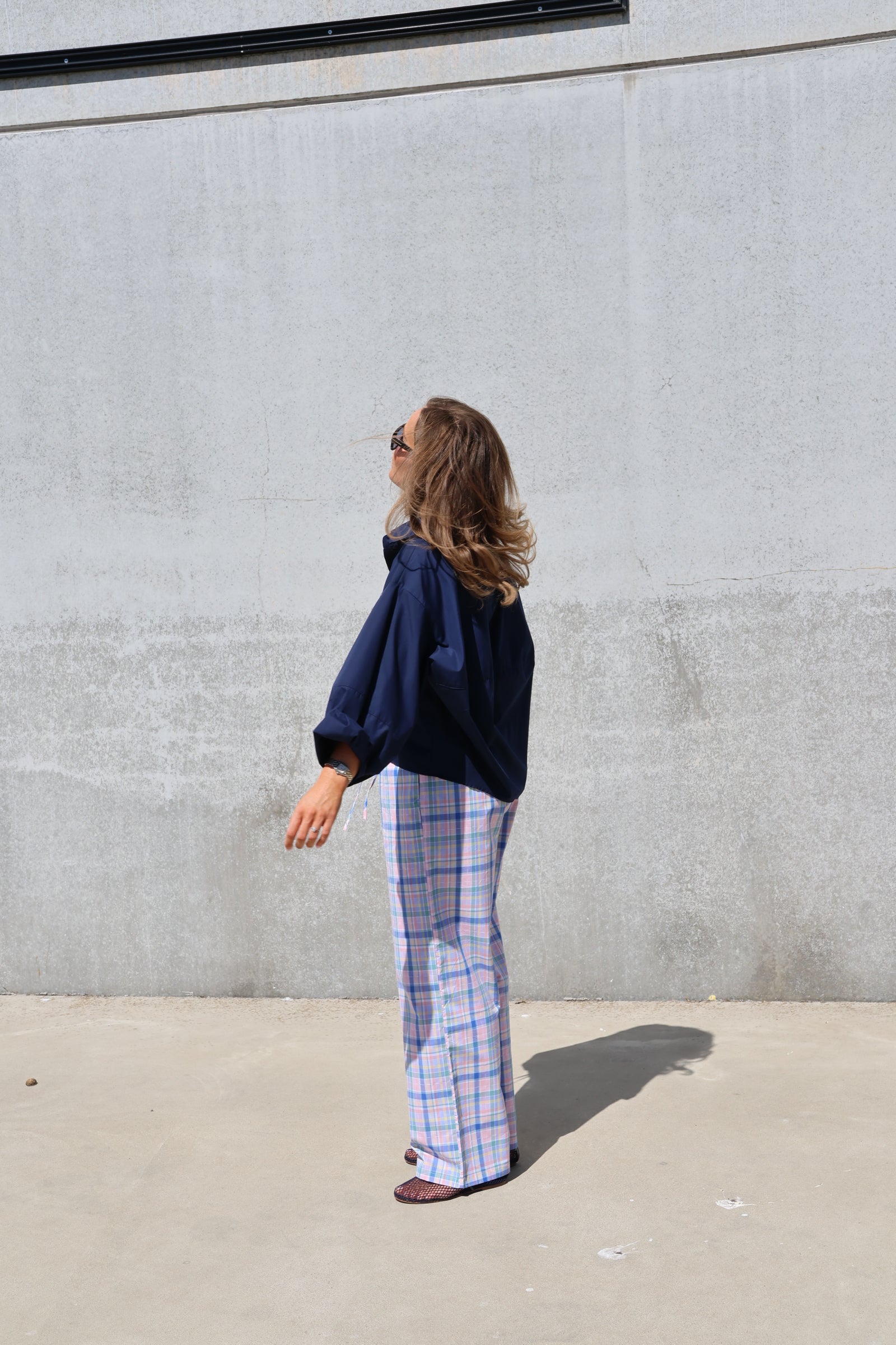 Willa geruite multicolour broek