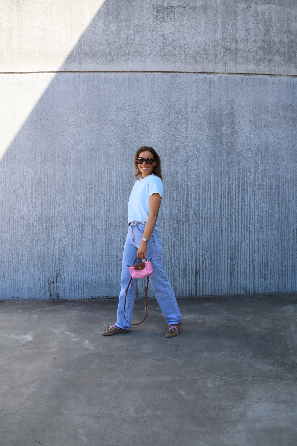 Tine high rise straight jeans