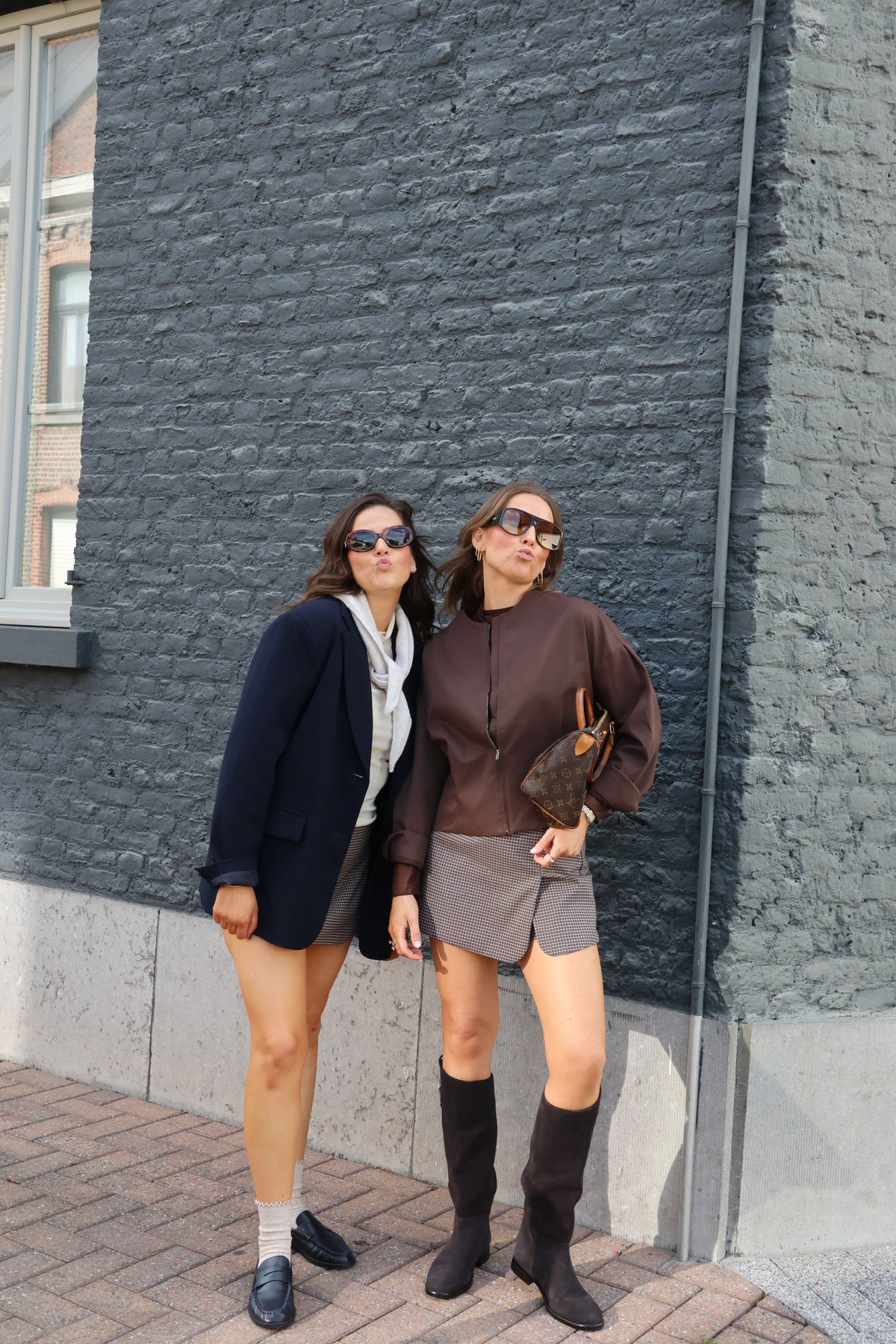 Elly carreaux skort
