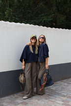 Emma cropped T-shirt marine