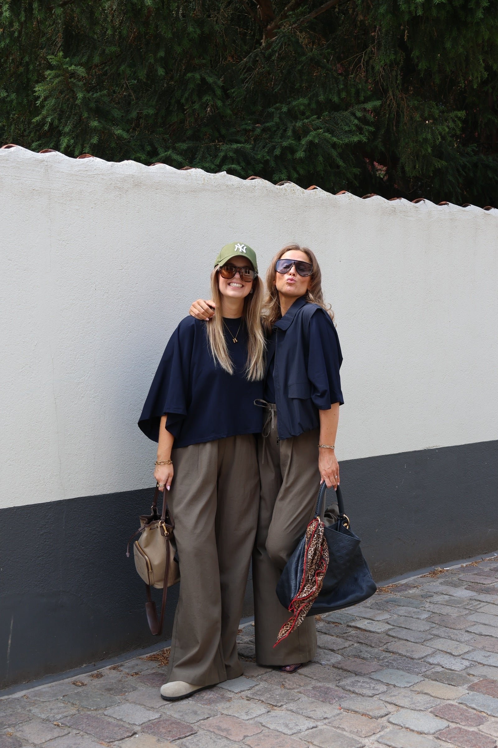 Emma cropped T-shirt marine