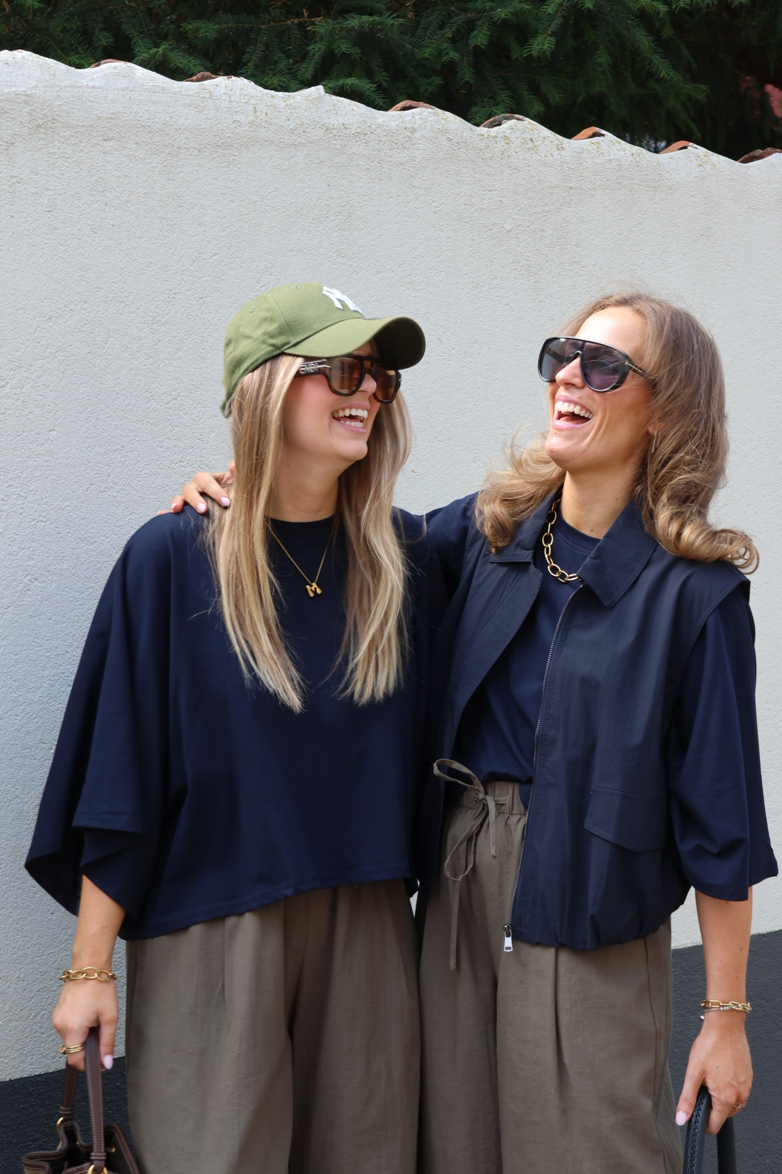 Emma cropped T-shirt marine
