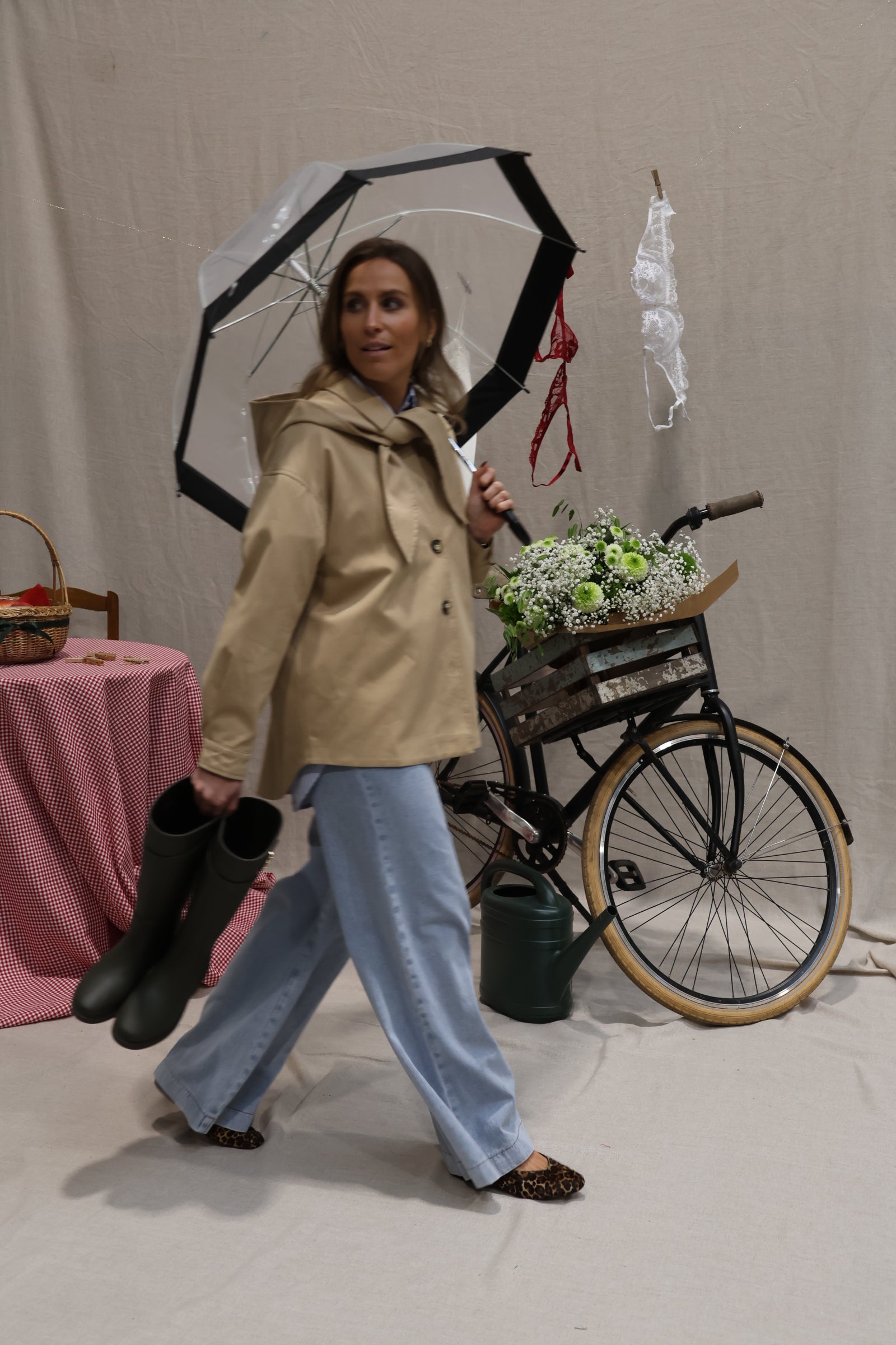 Hazel trenchcoat donkerbeige