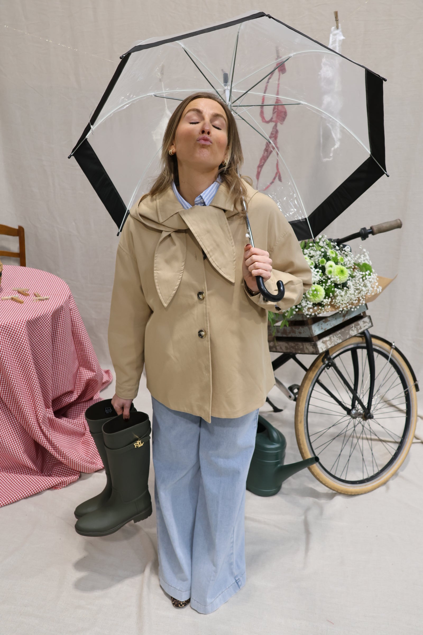 Hazel trenchcoat donkerbeige