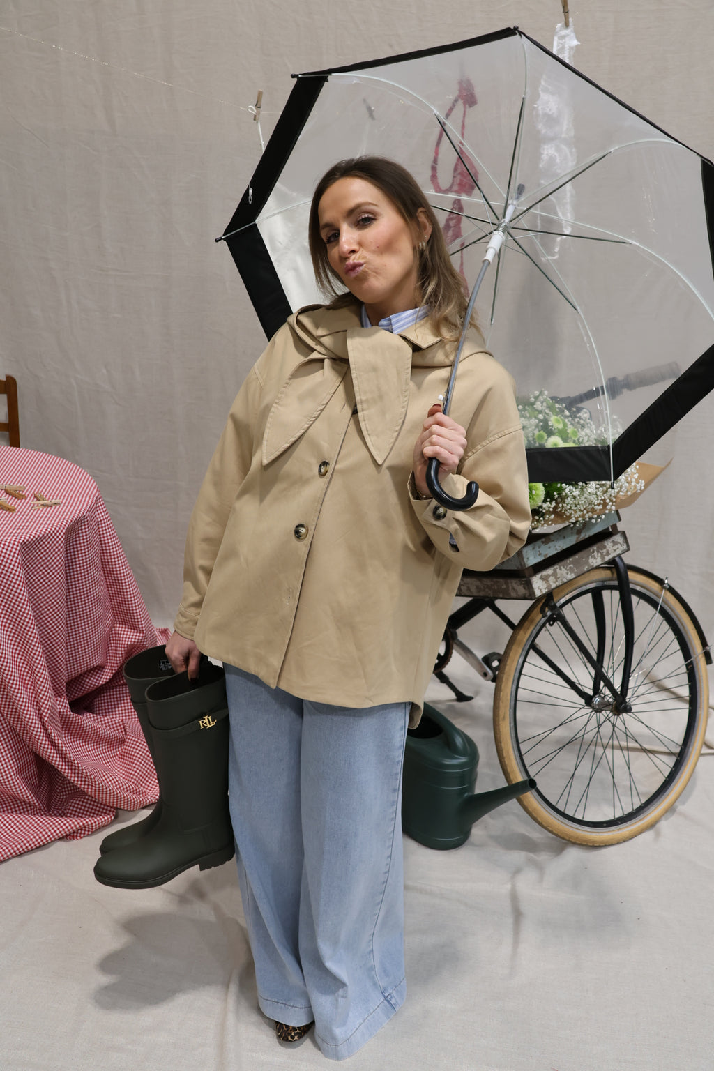 Hazel trenchcoat donkerbeige