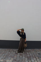 Emma cropped T-shirt marine