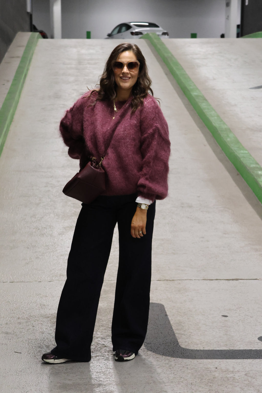 Zarah wide leg jeans dark denim