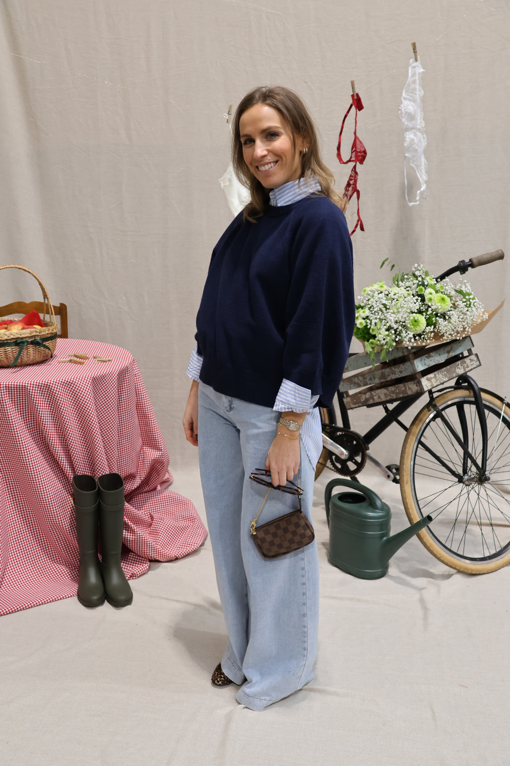 Aveline pulletje navy