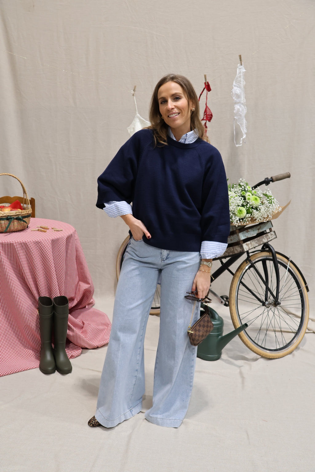 Aveline pulletje navy