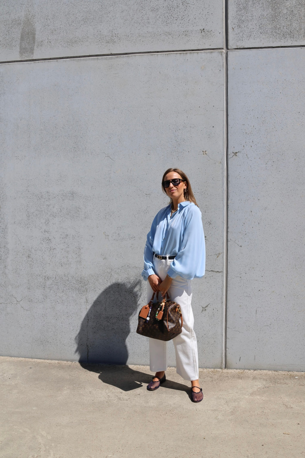 Helena blouse met wijde mouw