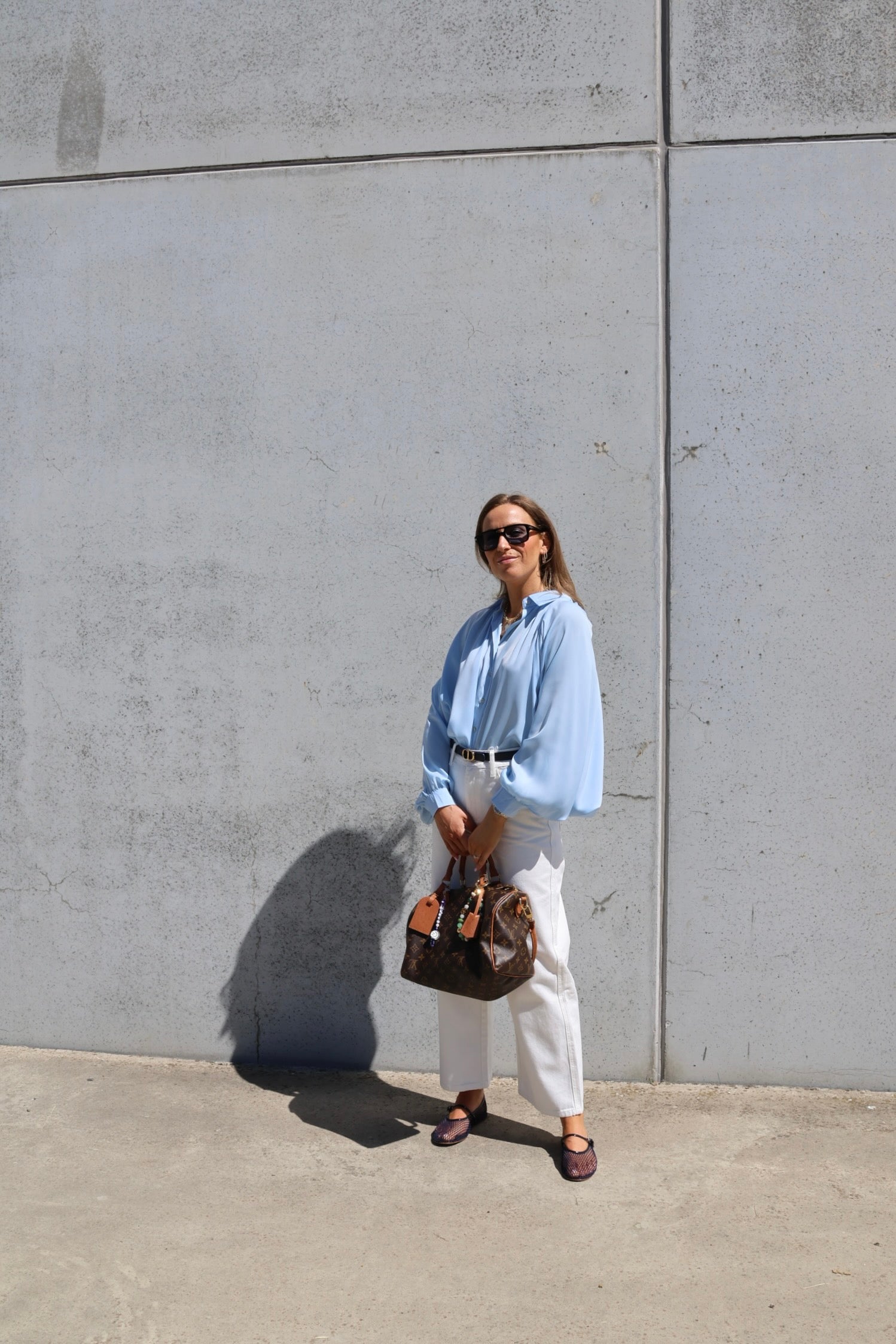Helena blouse met wijde mouw
