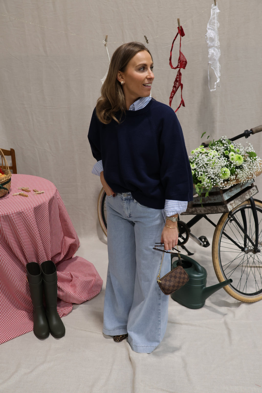 Aveline pulletje navy