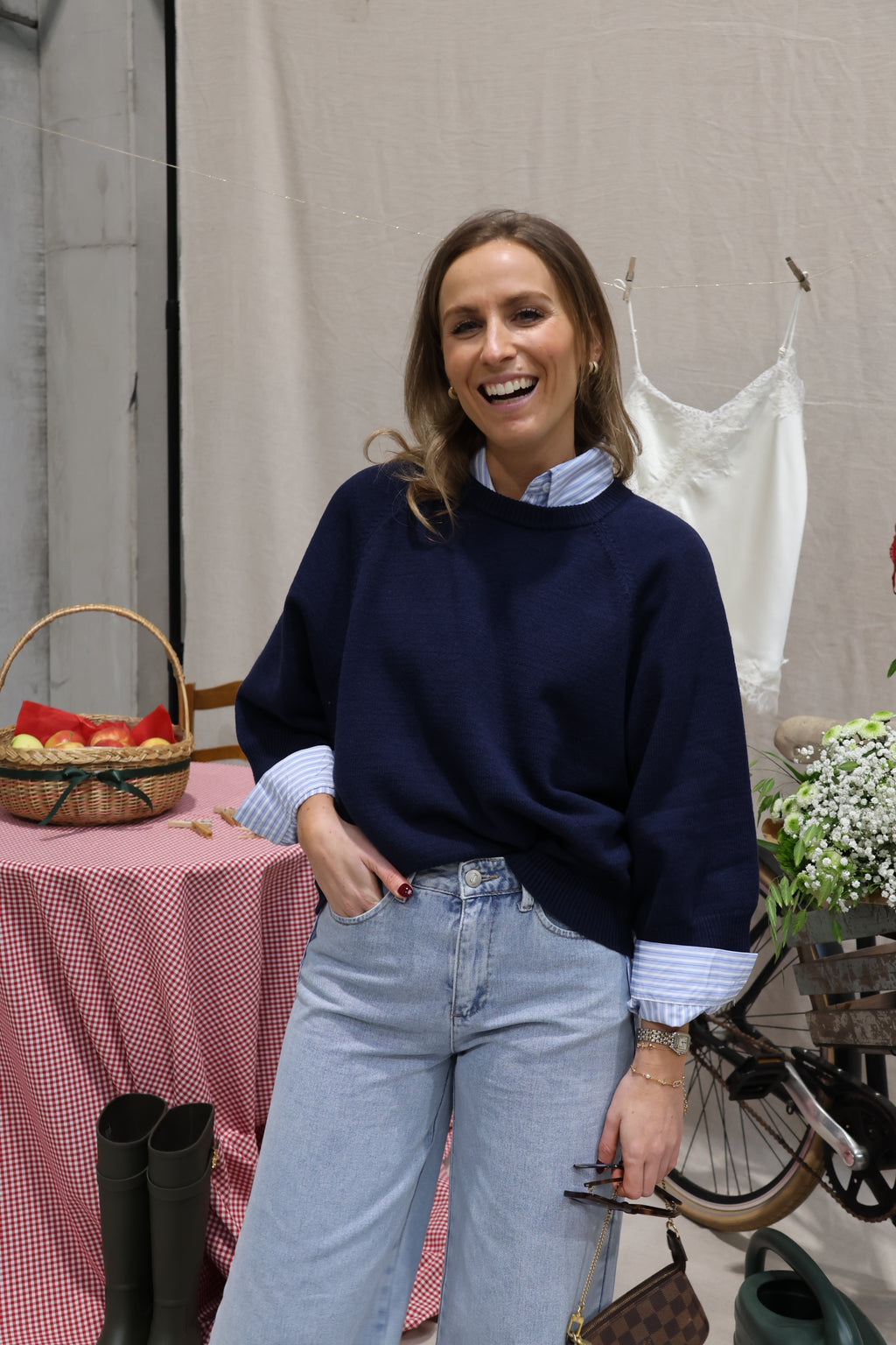 Aveline pulletje navy