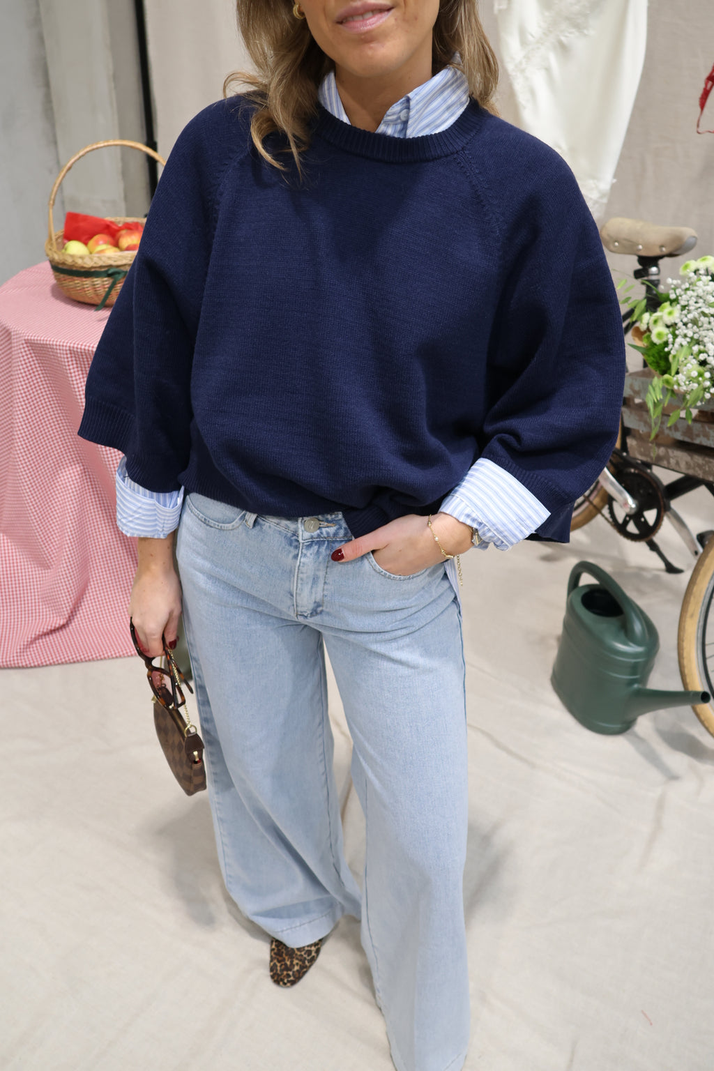 Aveline pulletje navy