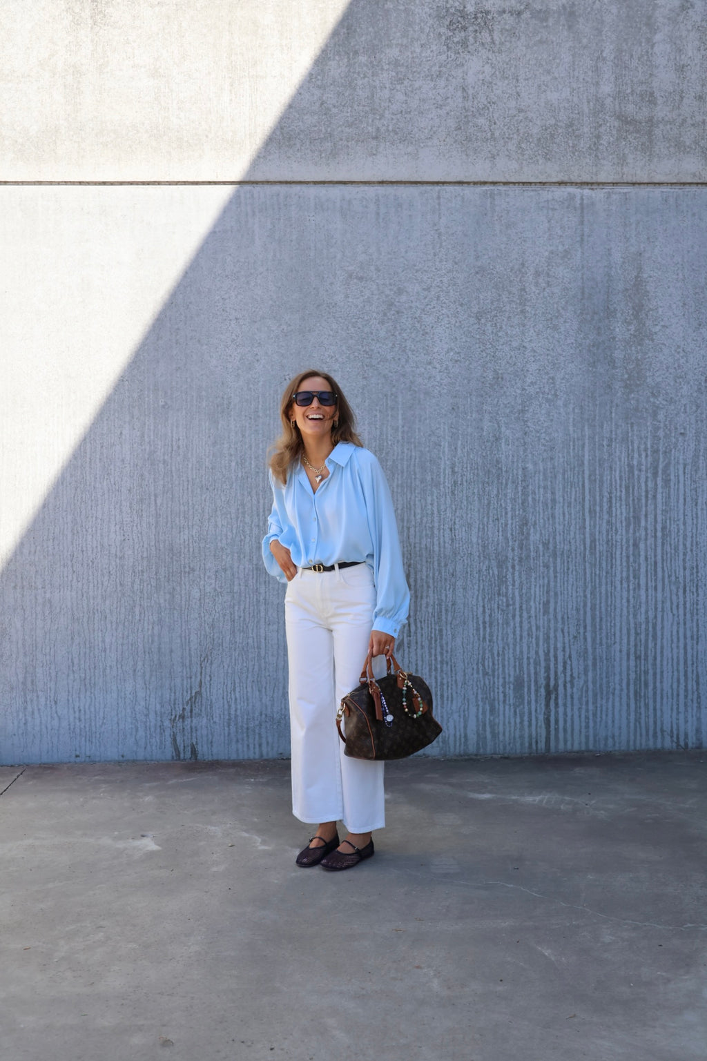 Helena blouse met wijde mouw