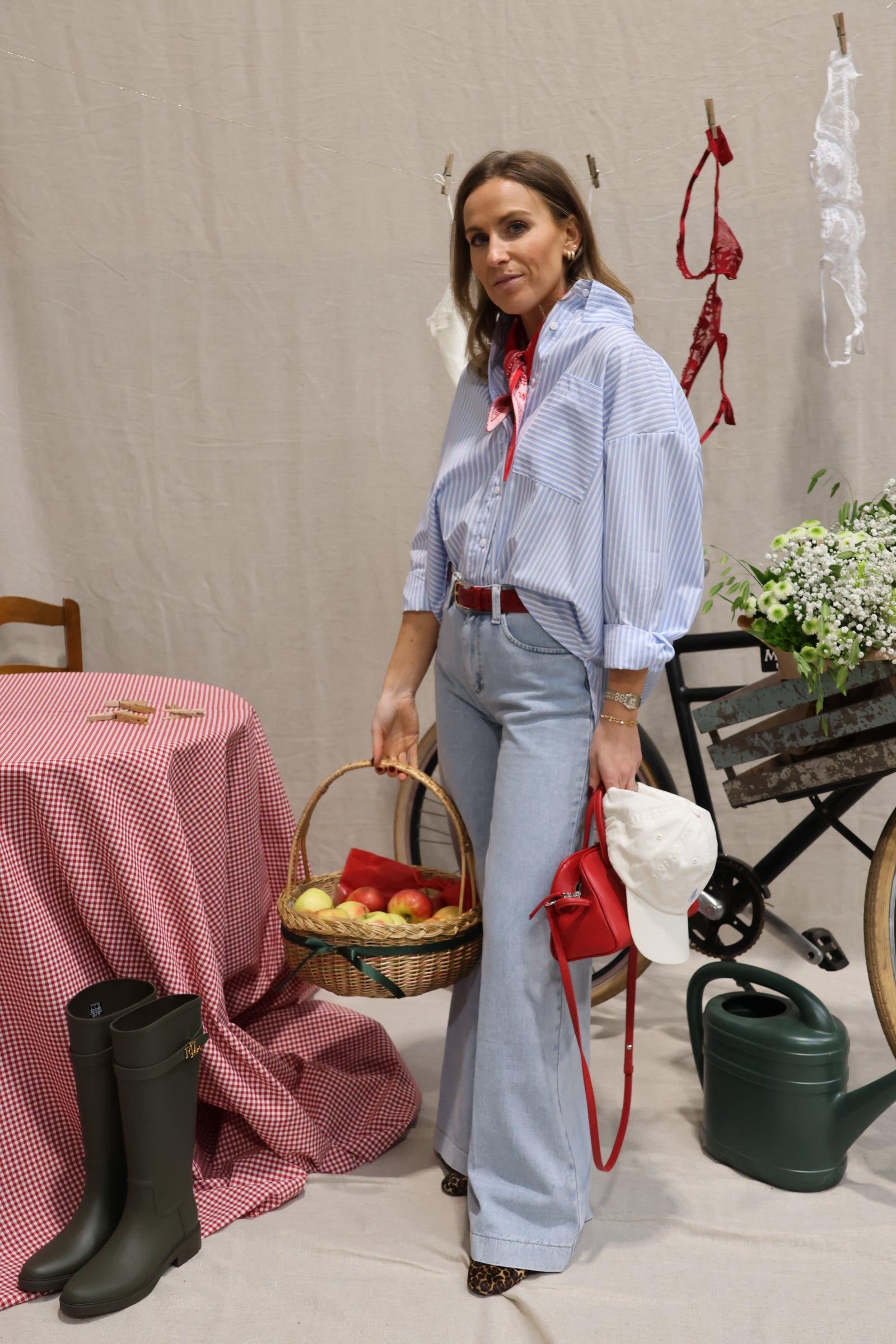 Liesel striped shirt blue