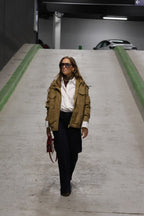 Chloé suède bomberjas camel
