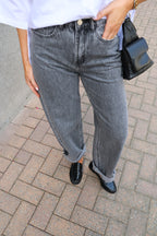 Rosanna barrel jeans grijs