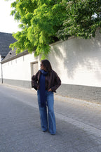 Babs cropped jasje bruin