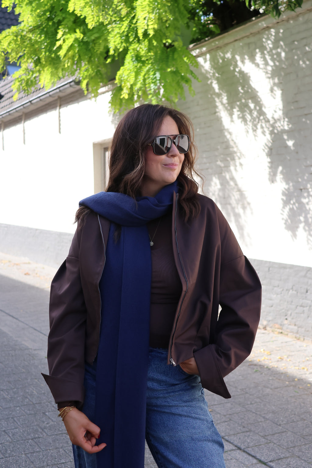 Zoë mesh top bruin