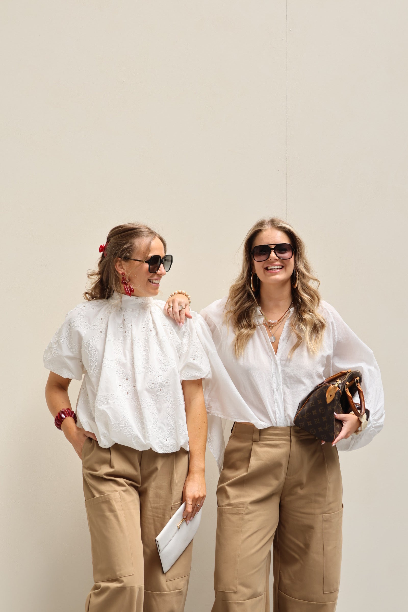 Cécile broderie blouse wit