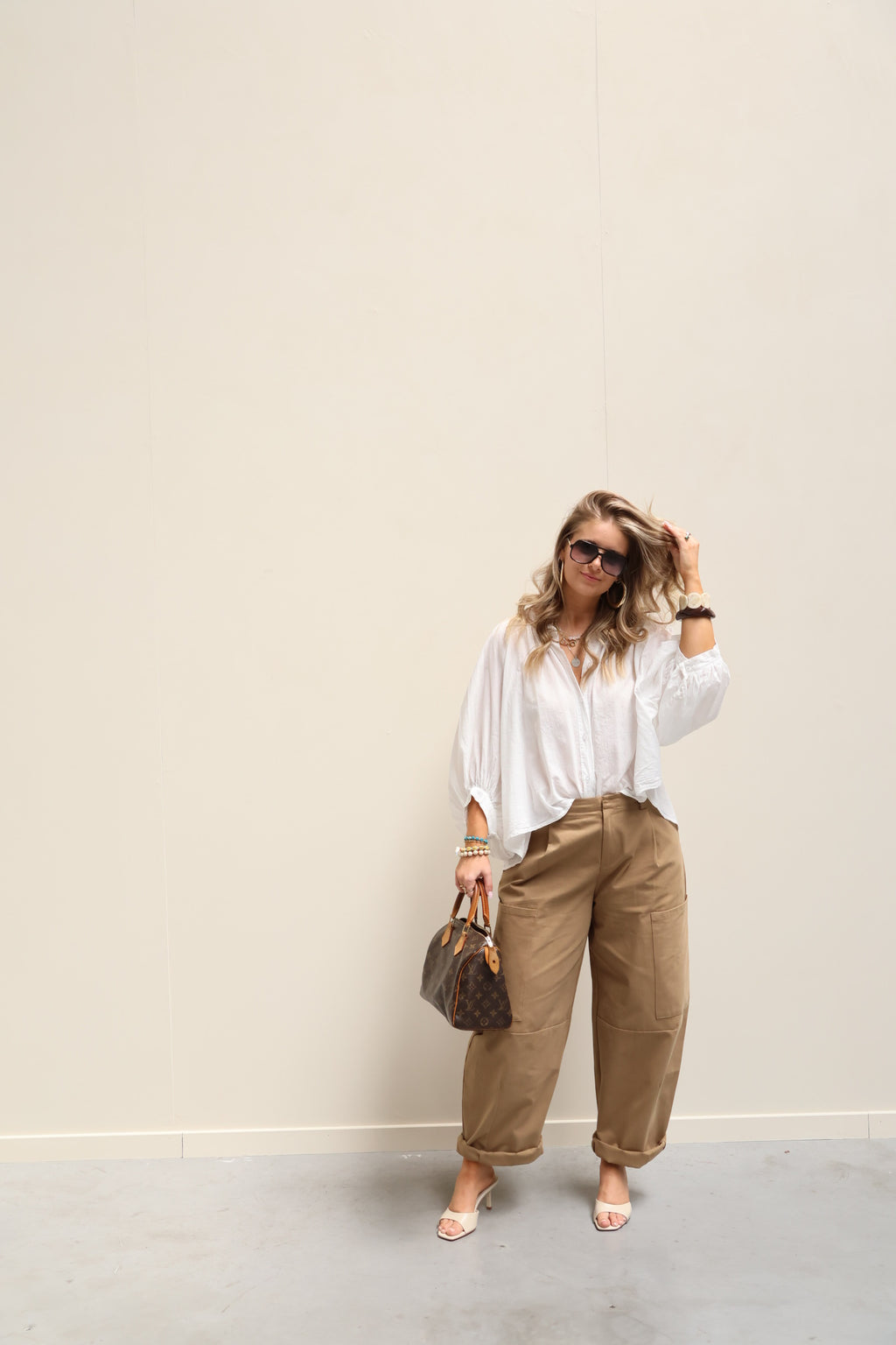 Cargo balloon broek camel